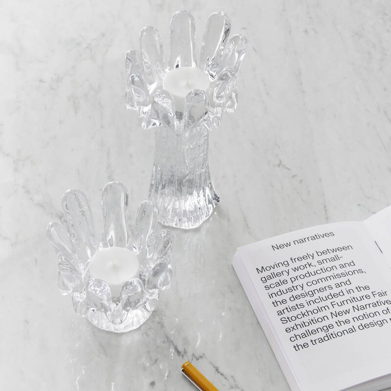 Kosta Boda Sunflower ljuslykta 18 cm klar