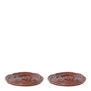 ByOn Fruity glasunderlägg veggie 2-pack vinröd