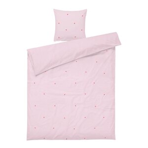 Juna Daisy påslakanset 150x210 cm pink/röd