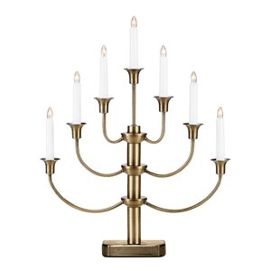 Markslöjd Gylling adventsljusstake 7 ljus 53 cm antik mässing