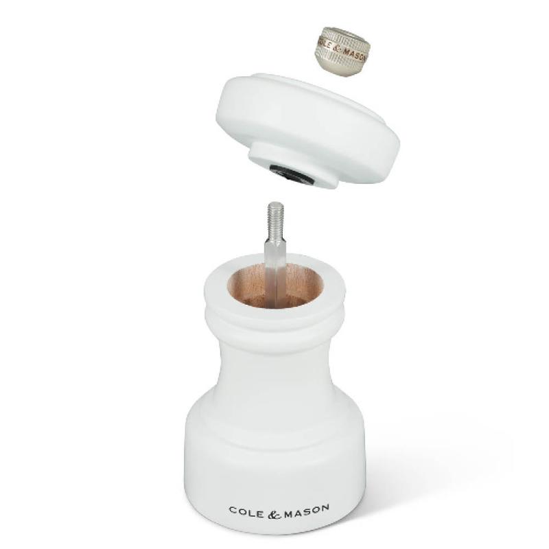 Cole & Mason Hoxton Saltkvarn 10 cm Matt Vit
