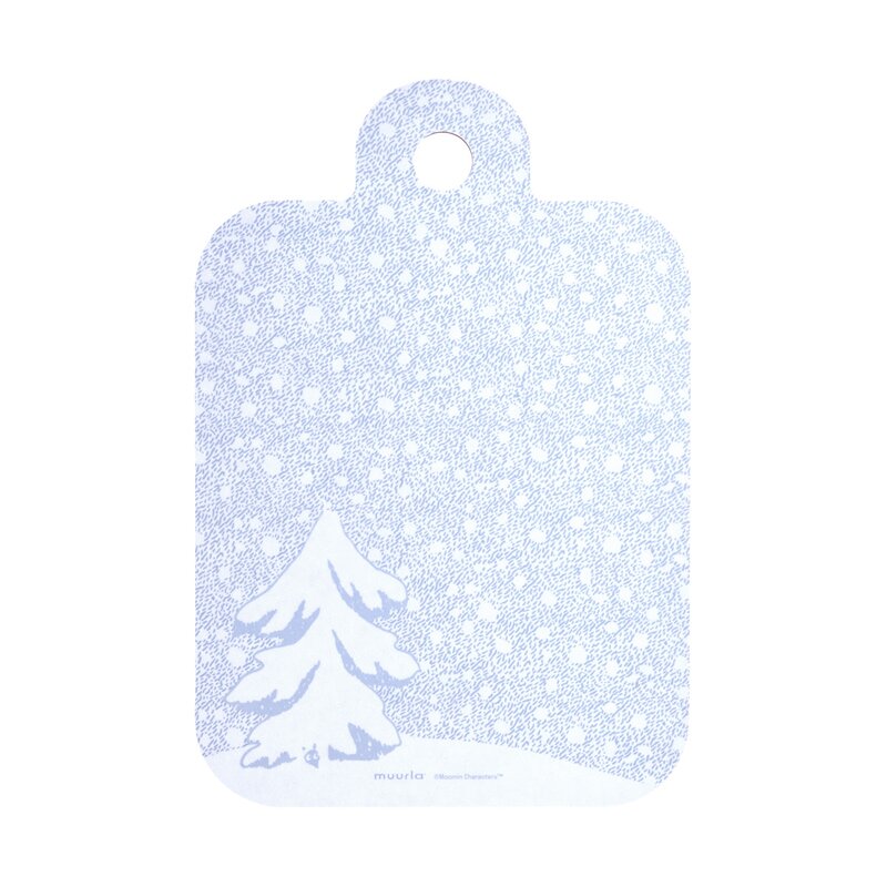 Muurla Mumin skär & serveringsbräda 21x30 cm låt det snöa