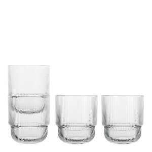 Sagaform Blanka vattenglas 40 cl 4-pack klar