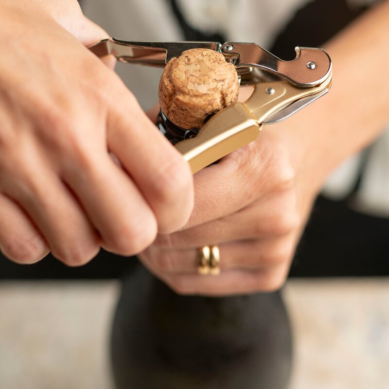 Pulltex  PWC Pulltaps Basic 2F vin och champagneöppnare guld