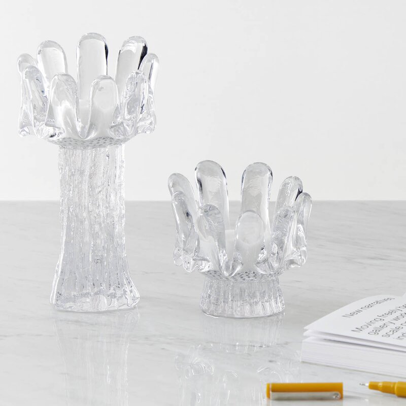 Kosta Boda Sunflower ljuslykta 18 cm klar