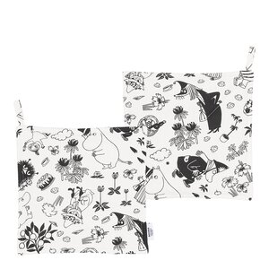 MoominArabia Mumin grytlapp 22x22 cm 2-pack offwhite  
