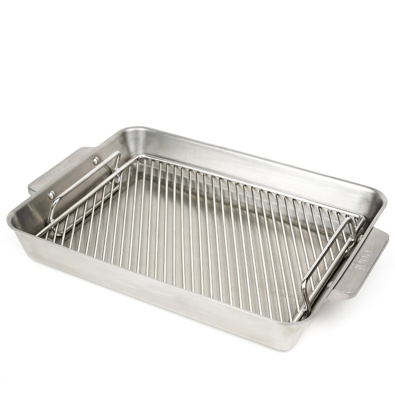 Ooni Ugnsform 44x30 cm med skärbräda Large stål/ek