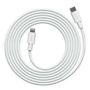 Avolt Cable 1 USB-C till Lightning kabel 2 m Opal White