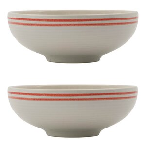 Nicolas Vahé Bistro skål 15,5 cm  2-pack röd/vit