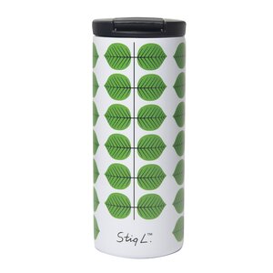 Pluto Berså termosmugg 35 cl vit/grön