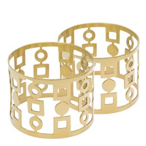 Hilke Anima Servettringar 5 cm 2-pack Mässing