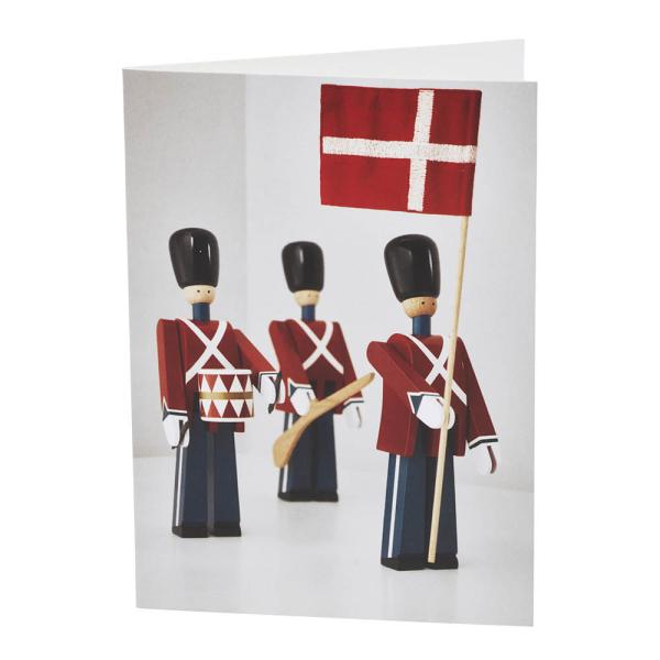 Kort Fanbära A6 Röd/Blå/Vit