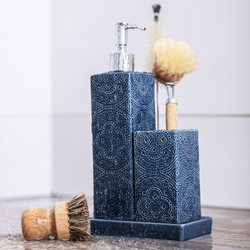 Cult Design Kub Orient diskmedelspump 25 cm midnattsblå
