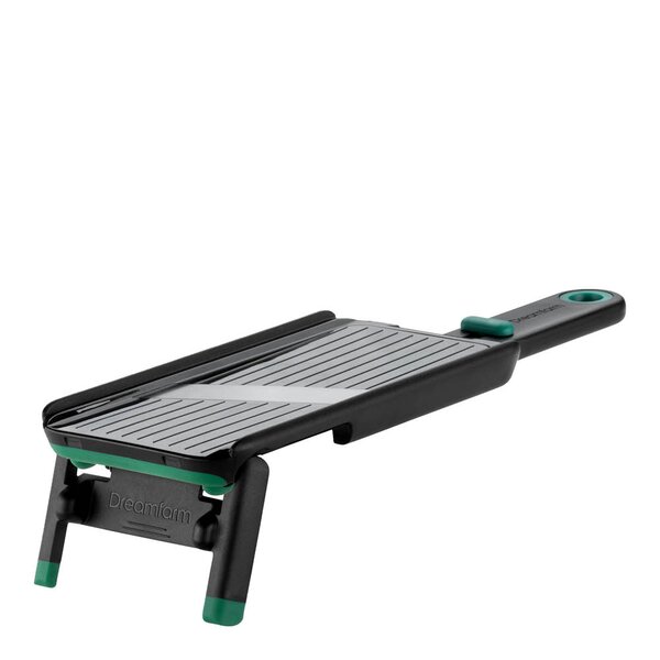 Dreamfarm Mandolin med fingerskydd 28,5 cm svart/grön