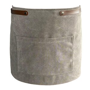 Crafted Canvas förkläde kort 67x35 cm grå