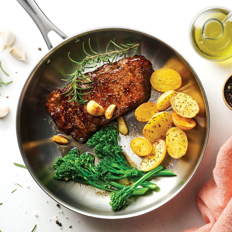 Tramontina Grano stekpanna 2 delar 25+30 cm stål