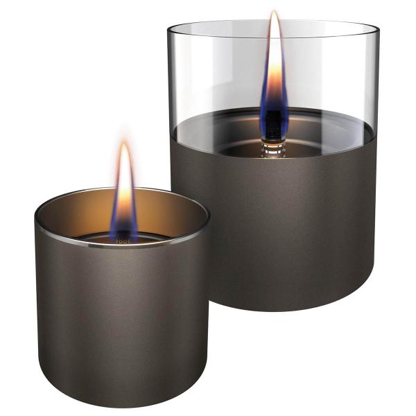 Tenderflame Lilly Bordslykta Presentset 8 cm + 10 cm  Gun Metal