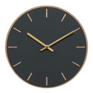 Hemverk Conifer Oak väggklocka 28 cm mörkgrön med guldvisare