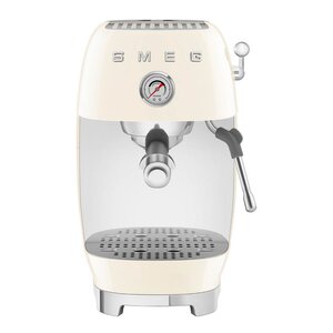 SMEG manuell espressomaskin med Cold Brew ECF03 creme