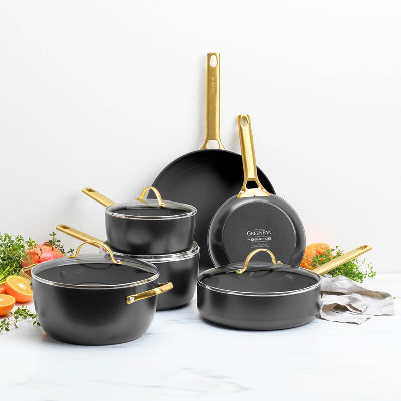 GreenPan Padova Reserve keramisk stekpanna 2 delar 20+26 cm Black