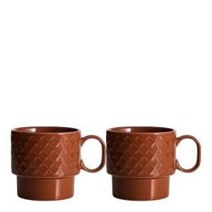 Sagaform Coffee & More temugg 50 cl 2-pack terracotta