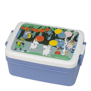 Rätt Start Mumin matlåda 18,5x12 cm Festligheter blå