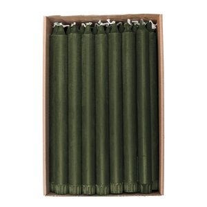 Edelweiss EKO Kronljus stearin 2,2x28 cm 1-pack djup skogsgrön