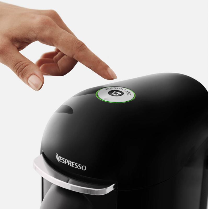 Nespresso VertuoPlus Round Top Kaffemaskin Black Ink