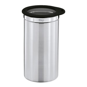 Rösle Förvaringsburk 1,5 L 10x20 cm stål/klar/svart