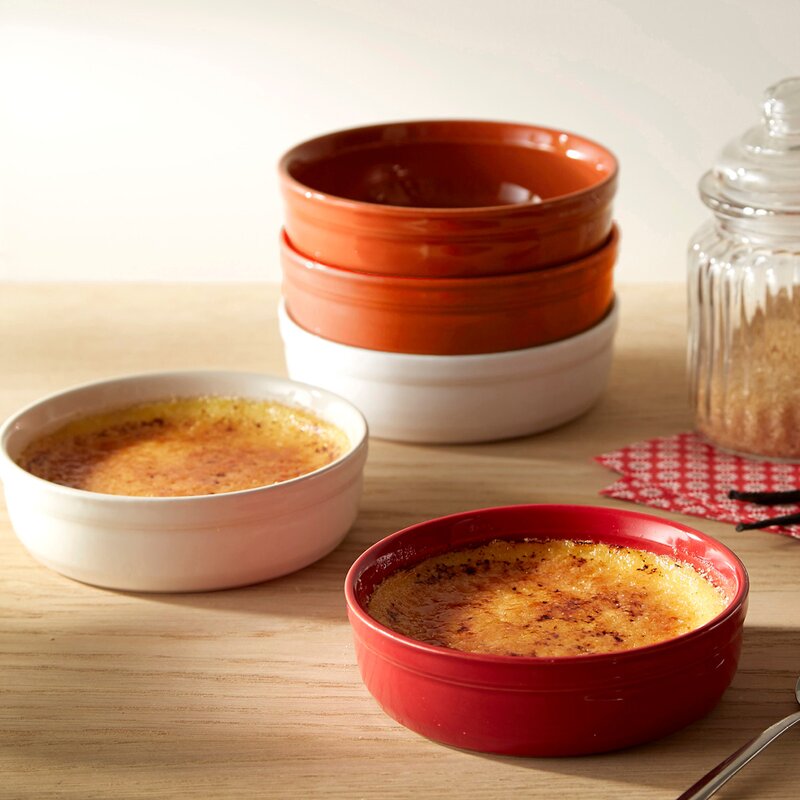 Emile Henry Crème brûlée form 2-pack 13 cm röd