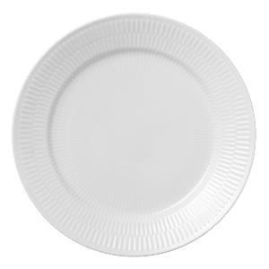 Royal Copenhagen White Fluted Tallrik flat 27 cm