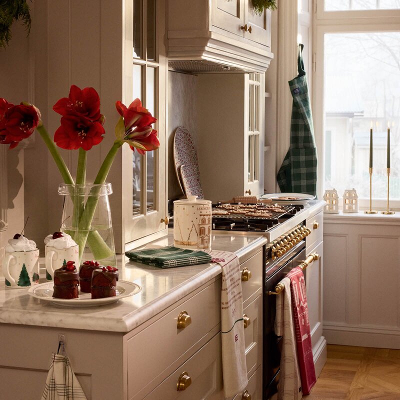 Lexington Original kökshandduk frotté 50x70 cm grön/vit