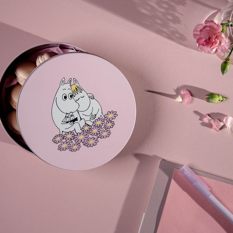 Muurla Mumin kakburk 15x15 cm Sammen rosa