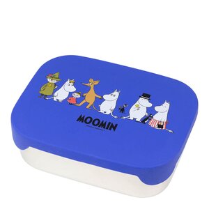 Rätt Start Mumin matlåda plåt 17,5x13,5 cm Familj blå