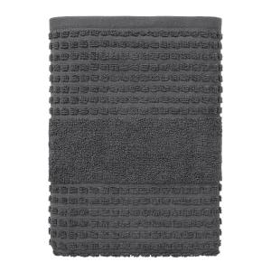 Juna Check Handduk 50x100 cm Mörkgrå