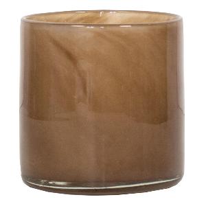 Tell Me More Lyric Ljuslykta 8x8 cm Brown