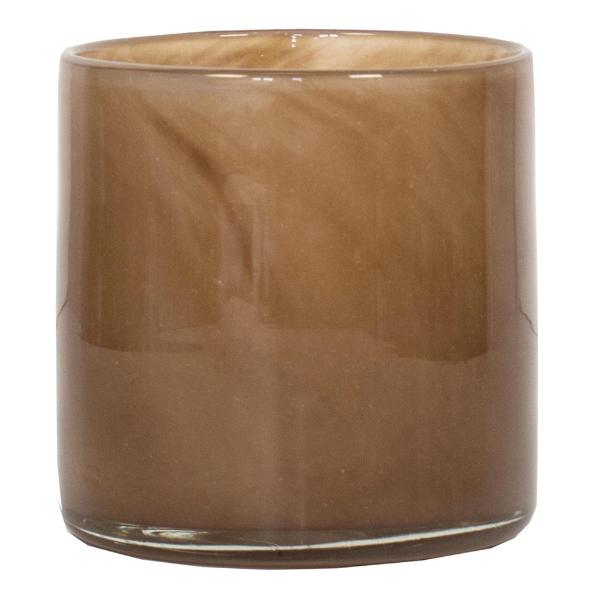 Tell Me More Lyric Ljuslykta 8x8 cm Brown