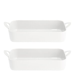 Pillivuyt Toulouse ugnsform 2,2 L 2-pack vit