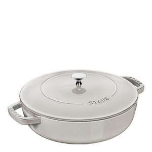Staub Chistera traktörpanna 28 cm 3,7 L White Truffle