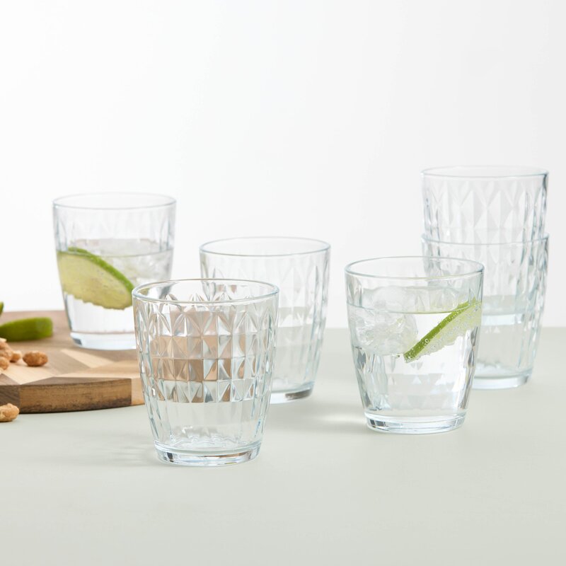 Aida Mosaic vattenglas 34 cl 6-pack klar