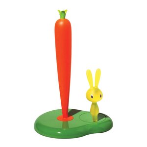 Alessi Bunny & Carrot hushållspappershållare 29,4 cm grön