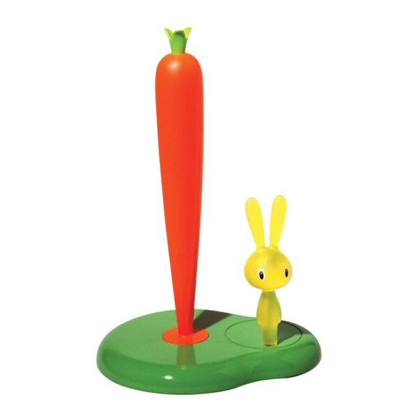 Alessi Bunny & Carrot hushållspappershållare 29,4 cm grön