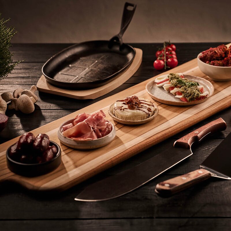 Tramontina Bbq by hellstrøm gjutjärnspanna svart