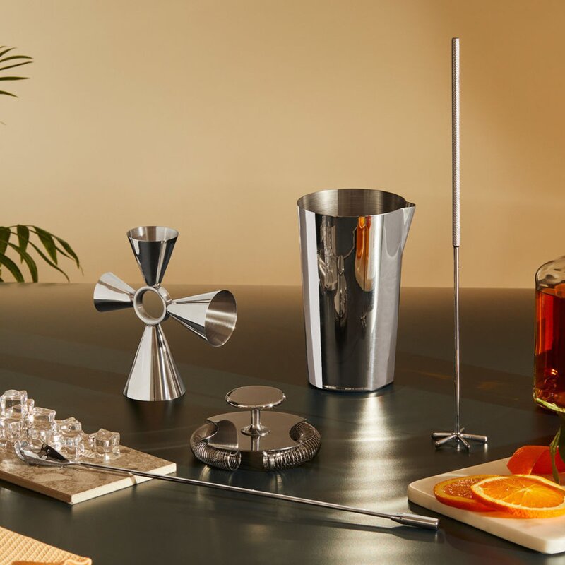 Alessi Tending Box cocktail mixbehållare 75 cl rostfritt stål