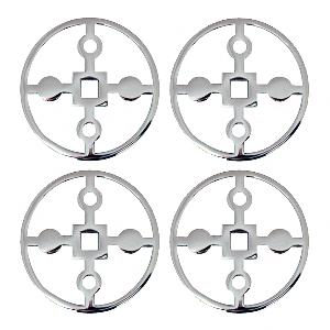 Hilke Anima Gemella Glasunderlägg 4-pack Förnicklad Mässing