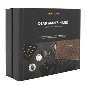 Iron & Glory Pokerset Dead Man-s Hand i trälåda