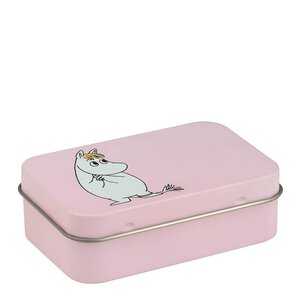 Muurla Mumin plåtburk Snorkfröken 10x6,5 cmrosa