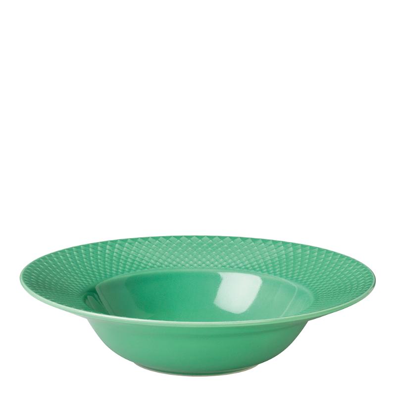 Lyngby Porcelæn Rhombe Color Tallrik Djup 24.5 cm Grön