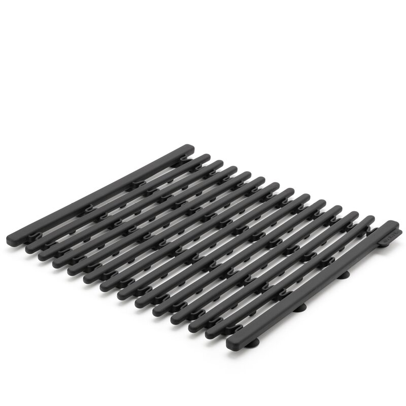 Brabantia SinkSide diskmatta silikon 30×30 cm mörkgrå