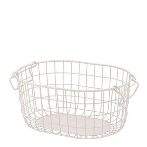 Blomus Kago förvaringskorg 37x27 cm rund beige